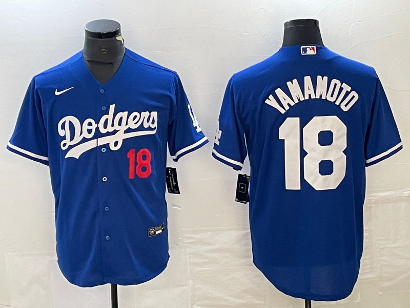 Men's Los Angeles Dodgers Yoshinobu Yamamoto #18 Royal Jersey